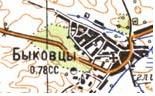 Topographic map of Bykivtsi