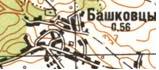 Топографічна карта Башківців