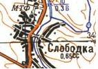 Topographic map of Slobidka