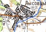 Topographic map of Lysovtsi