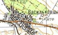 Топографічна карта Васильківців