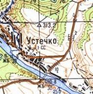 Топографічна карта Устечка
