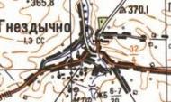 Topographic map of Gnizdychne