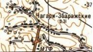 Topographic map of Chagari-Zbarazki