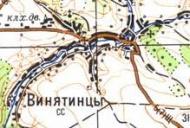 Topographic map of Vynyatyntsi