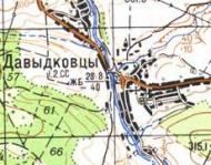 Topographic map of Davydkivtsi