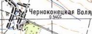 Топографічна карта Чорнокінецької Волей