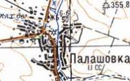 Topographic map of Palashivka