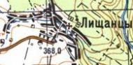 Топографічна карта Ліщанців