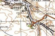 Topographic map of Tseniv