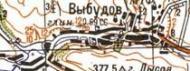 Topographic map of Vybudiv