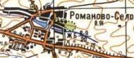 Topographic map of Romanove Selo