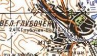 Topographic map of Velykyy Glybochok