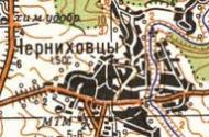 Топографічна карта Чернихівців