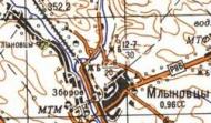 Topographic map of Mlynivtsi