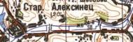Топографічна карта Старого Олексинця
