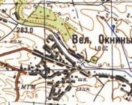 Topographic map of Velyki Viknyny