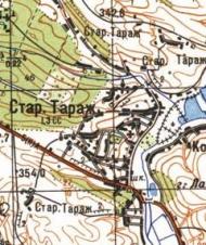 Topographic map of Staryy Tarazh