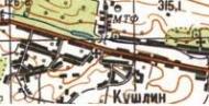 Топографічна карта Кушлиного