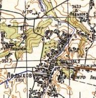 Топографическая карта Ледыхова