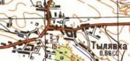 Топографическая карта Тылявки