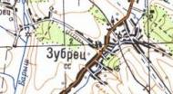 Топографічна карта Зубрця
