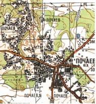 Топографічна карта Почаєва