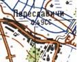 Топографічна карта Переславичів