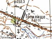 Топографічна карта Топилищого