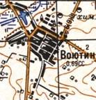 Топографическая карта Воютина