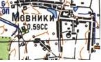 Topographic map of Movnyky