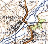 Топографічна карта Метельної
