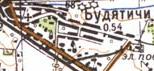 Topographic map of Budyatychi