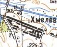 Topographic map of Khmeliv