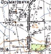 Топографічна карта Осьмиговичів