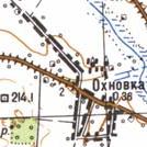 Топографічна карта Охнівки