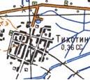 Topographic map of Tykhotyn