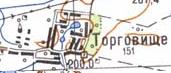 Topographic map of Torgovysche