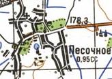 Topographic map of Pisochne