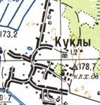 Topographic map of Kukly