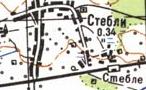 Топографічна карта Стеблів