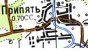 Topographic map of Prypyat