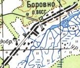 Топографічна карта Боровного