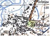 Топографічна карта Заброд