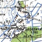 Topographic map of Berezychi
