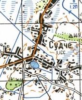 Topographic map of Sudche