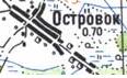 Topographic map of Ostrivok