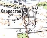 Topographic map of Khvorostiv