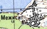 Topographic map of Mezhysyt