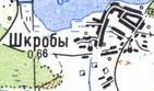 Топографічна карта Шкробів